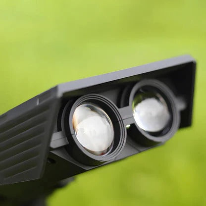 Solar Spot Light with Adjustable Zoom Lens and Color Changing Modes, IP65 Waterproof