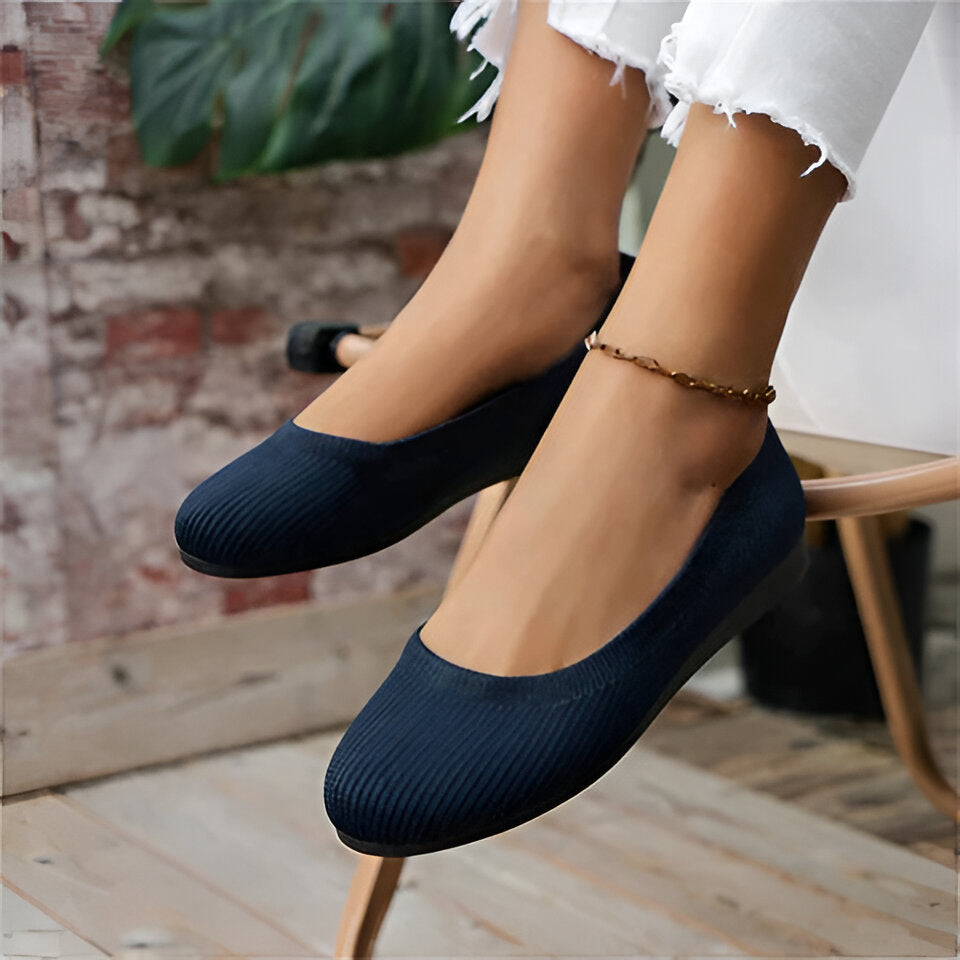 Slip-On Shoes with Memory Foam Insoles and Full Arch Support, Textured Grip