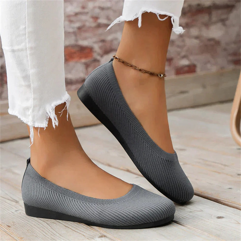 Slip-On Shoes with Memory Foam Insoles and Full Arch Support, Textured Grip
