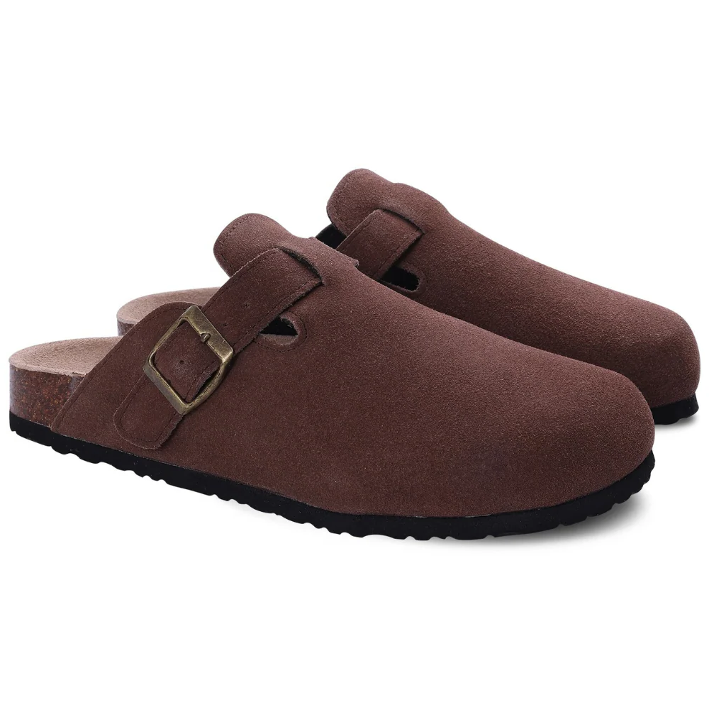 Orthopedic Clog Sandals with Contoured Arch Support and Non-Slip Sole