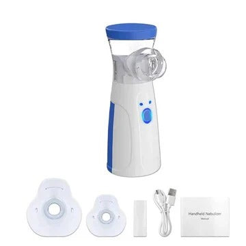 Mesh Nebulizer with Adjustable Mist Output and Dual Masks for Adults and Children