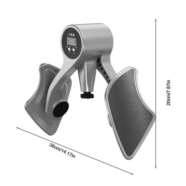 Adjustable Inner Thigh Trainer with 360 Degree Rotating Baffle and Manual Resistance Control