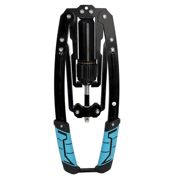 Adjustable Hydraulic Chest Exerciser with 20 Resistance Levels and Non-Slip Handles