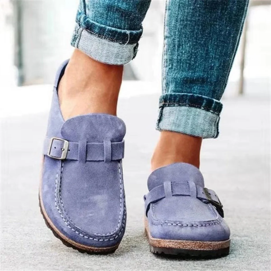 Women's Buckled Sandals with Adjustable Strap and Arch Support, Open Toe