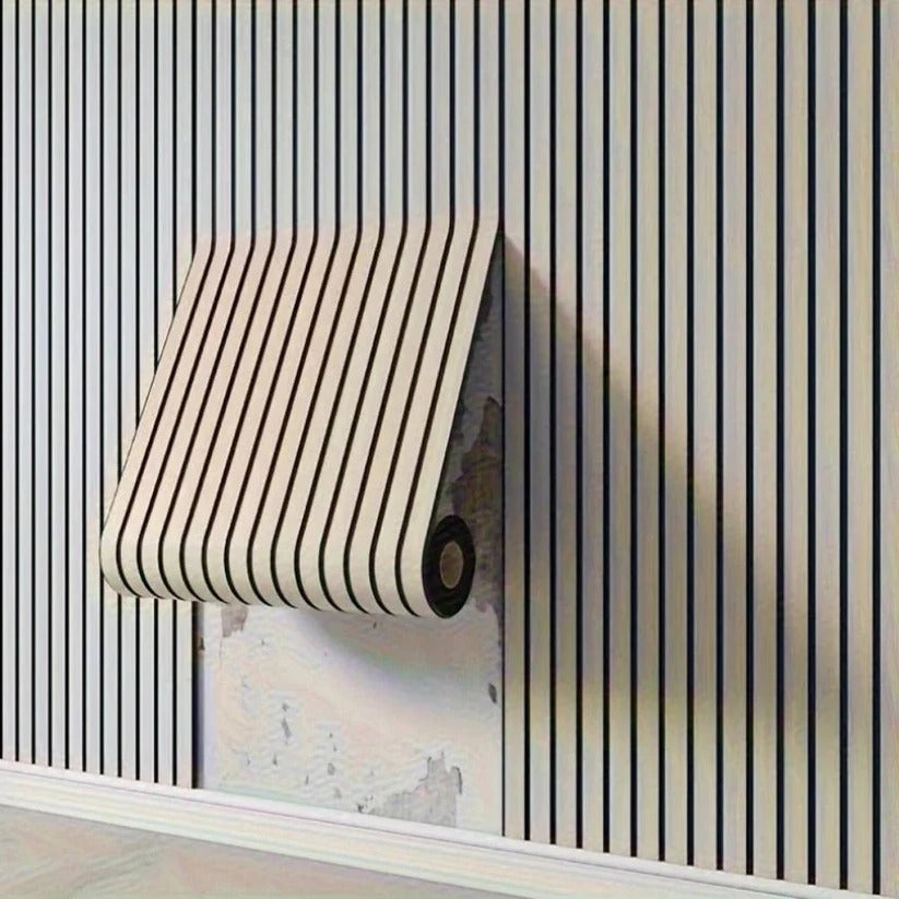 3D Wood Grain Wall Panels with Sound Absorption and Water Resistant Backing