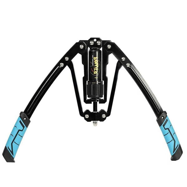 Adjustable Hydraulic Chest Exerciser with 20 Resistance Levels and Non-Slip Handles