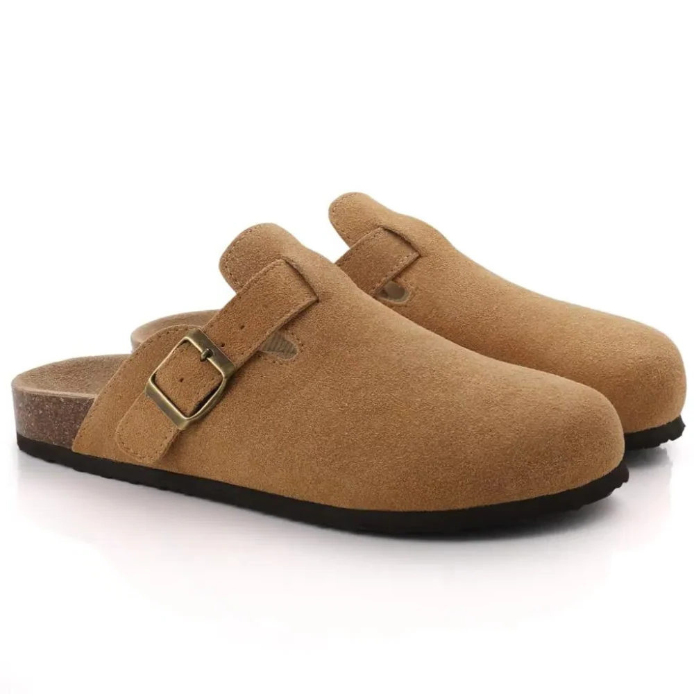 Orthopedic Clog Sandals with Contoured Arch Support and Non-Slip Sole