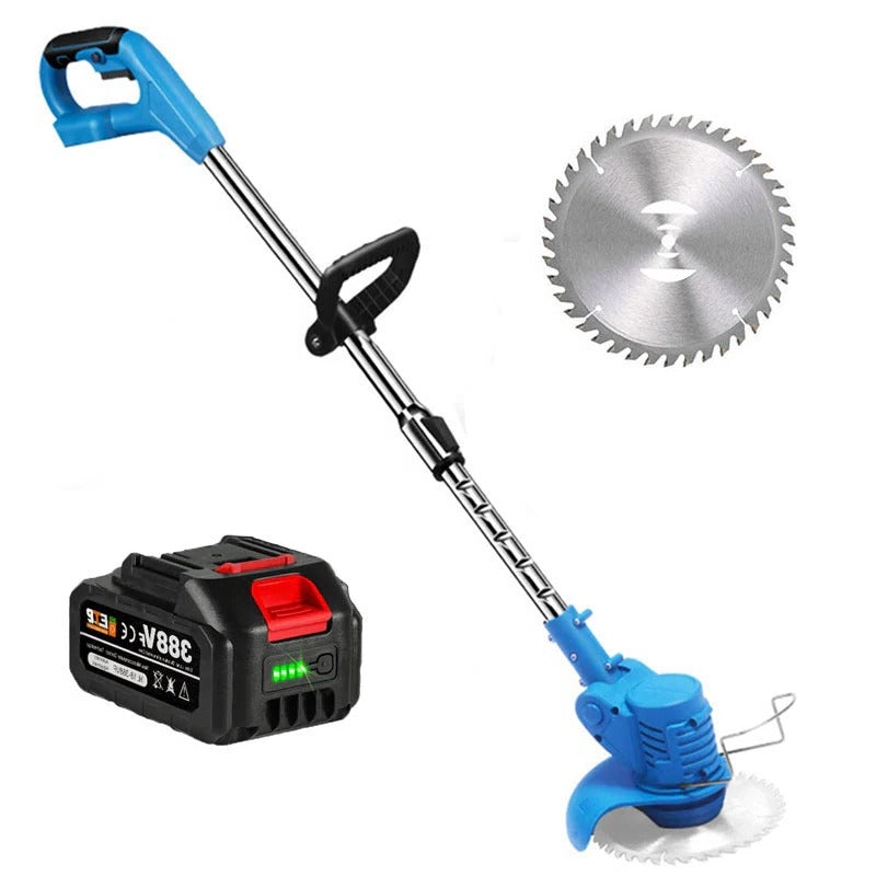 Cordless Grass Trimmer with 24V Motor and Telescopic Rod, Multi-Angle Head