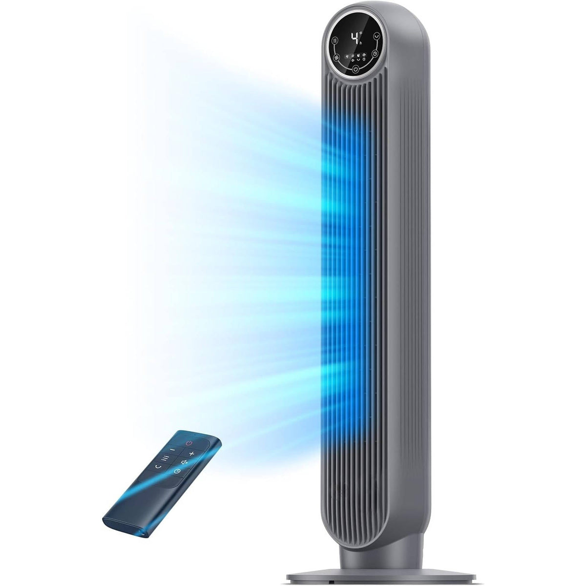 Bladeless Tower Fan with 8 Speed Levels and 4 Comfort Modes, Ultra Quiet 20 Decibel Operation