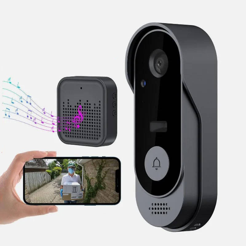 Smart Video Doorbell with Motion Detection and Night Vision, Local Storage