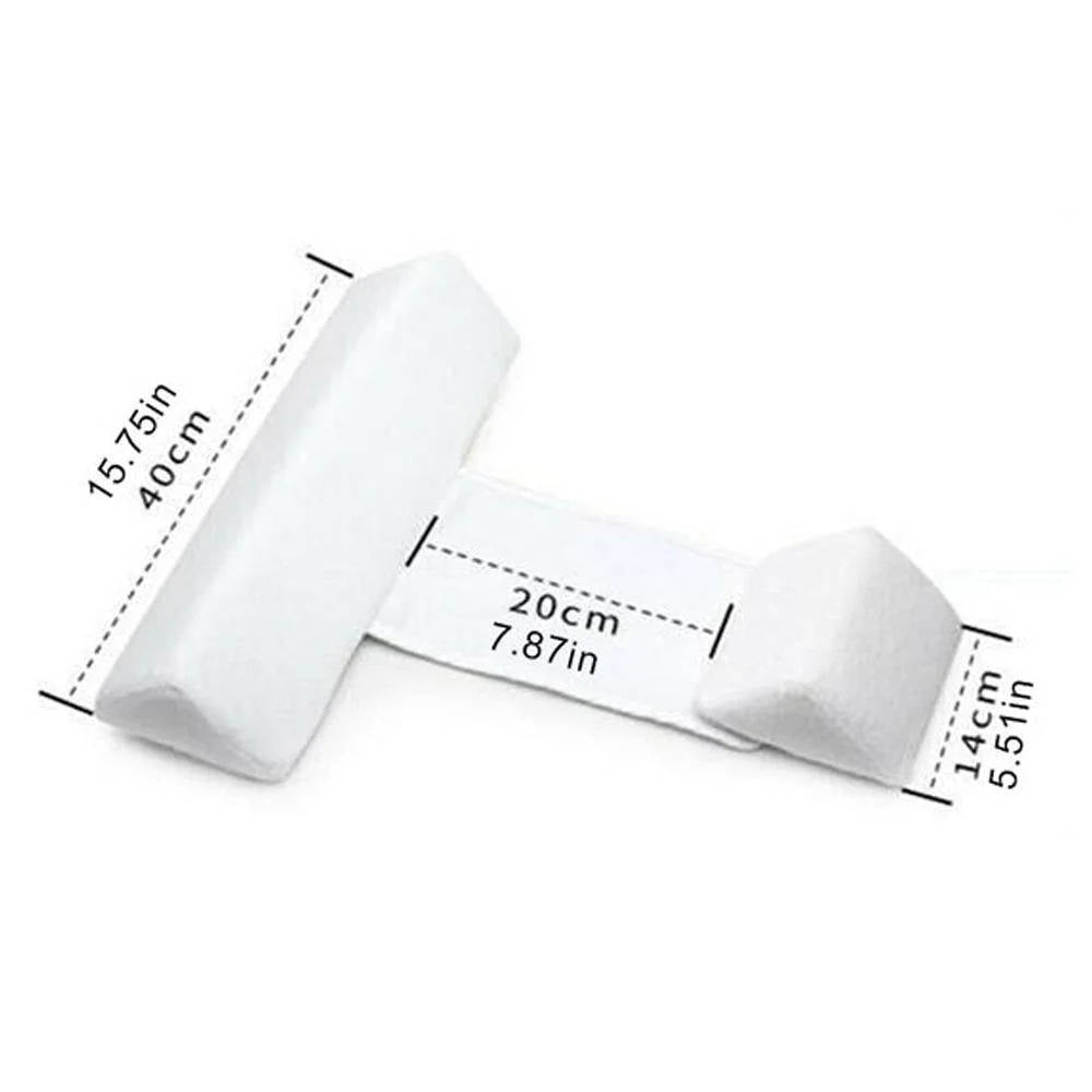 Infant Side Sleep Positioning Wedge with Dual Pillow Support and Adjustable Width