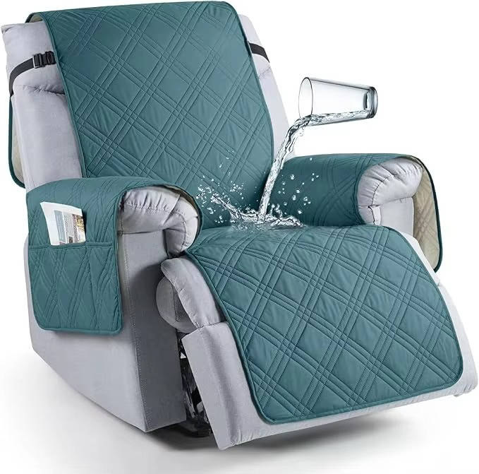 Microfiber Recliner Cover with Waterproof TPU Coating and Pet Hair Release