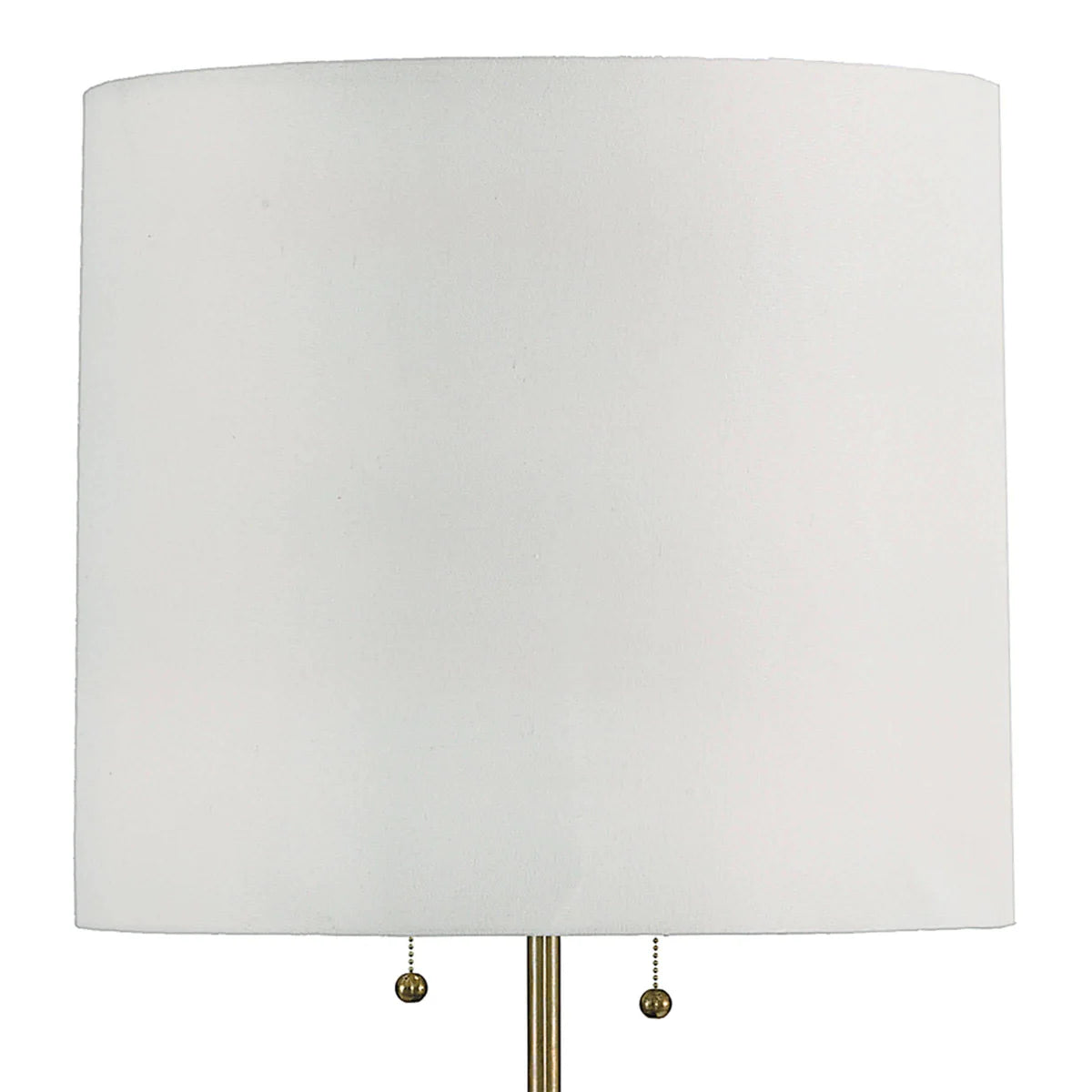 LumiNest Accordion Textured Wood Floor Lamp 63.5" Ebony with White Shade, Living Room Floor Lamps