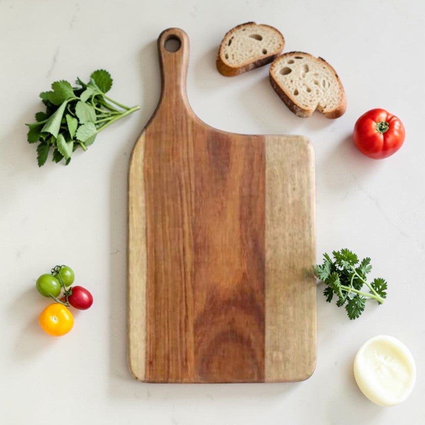 Artisan Edge Sheesham Wood Cutting Board Natural Finish 1-Piece, Kitchen Accessories