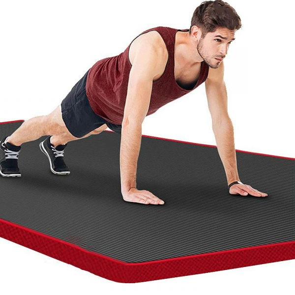 High Density Yoga Mat with Non-Slip Surface and Joint Cushioning for Home Workouts