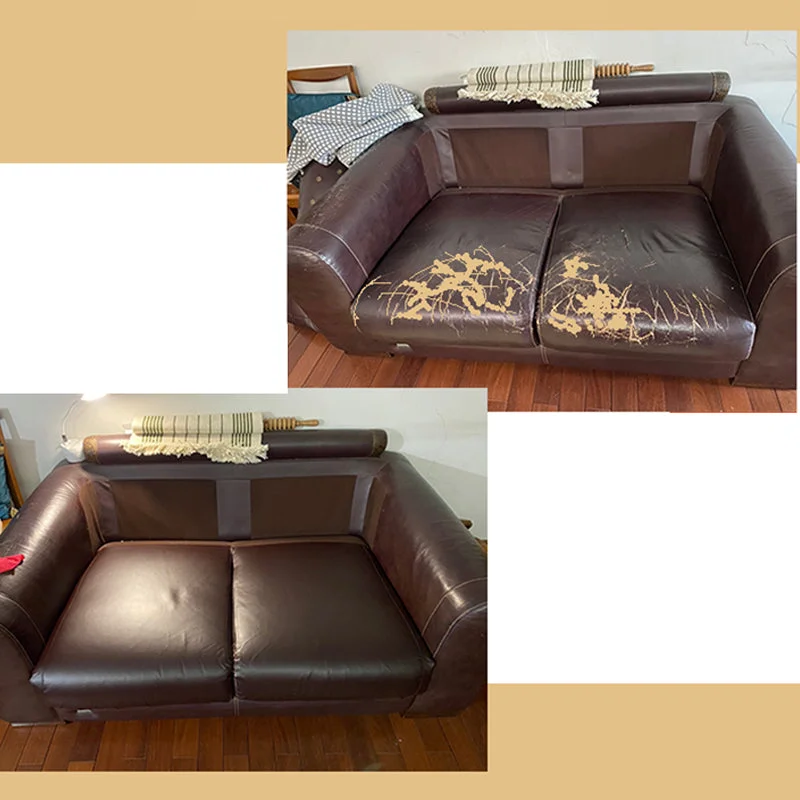 Self-Adhesive Leather Patch with Water Resistant PU Material and Custom Cutting, 20x54 Inches