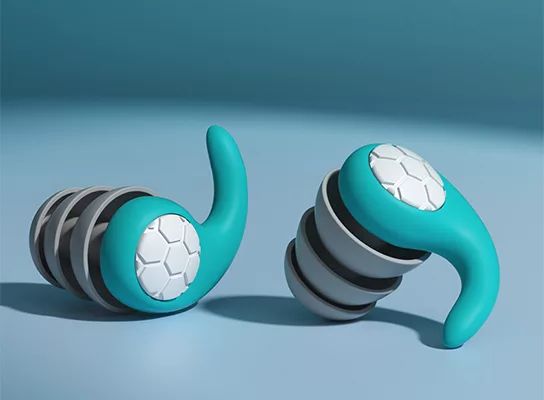 Reusable Silicone Earplugs with Contoured Ear Fit and Washable Design