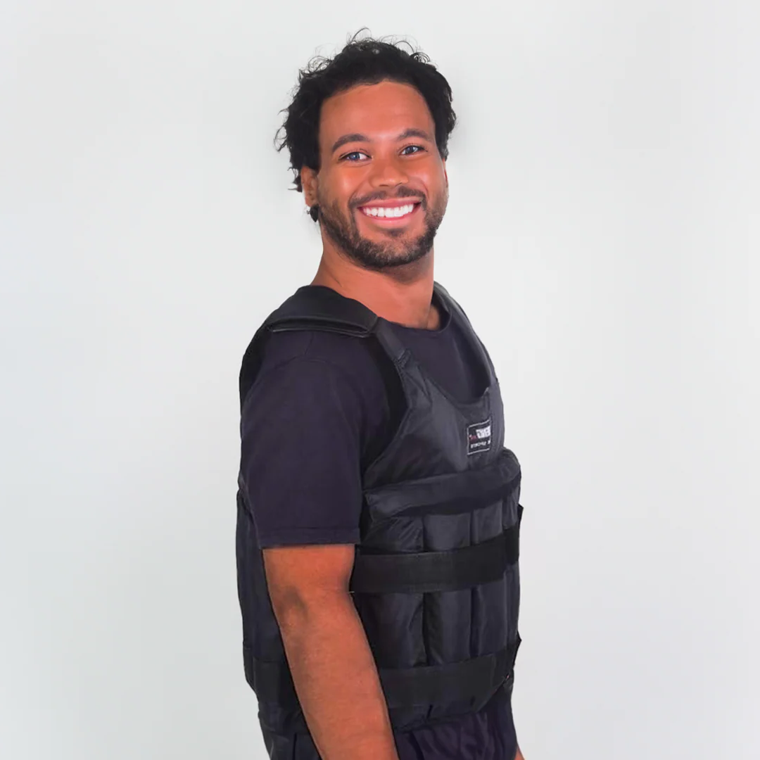 Adjustable Weight Vest with Removable Packs and Secure Straps, 110 Pound Capacity