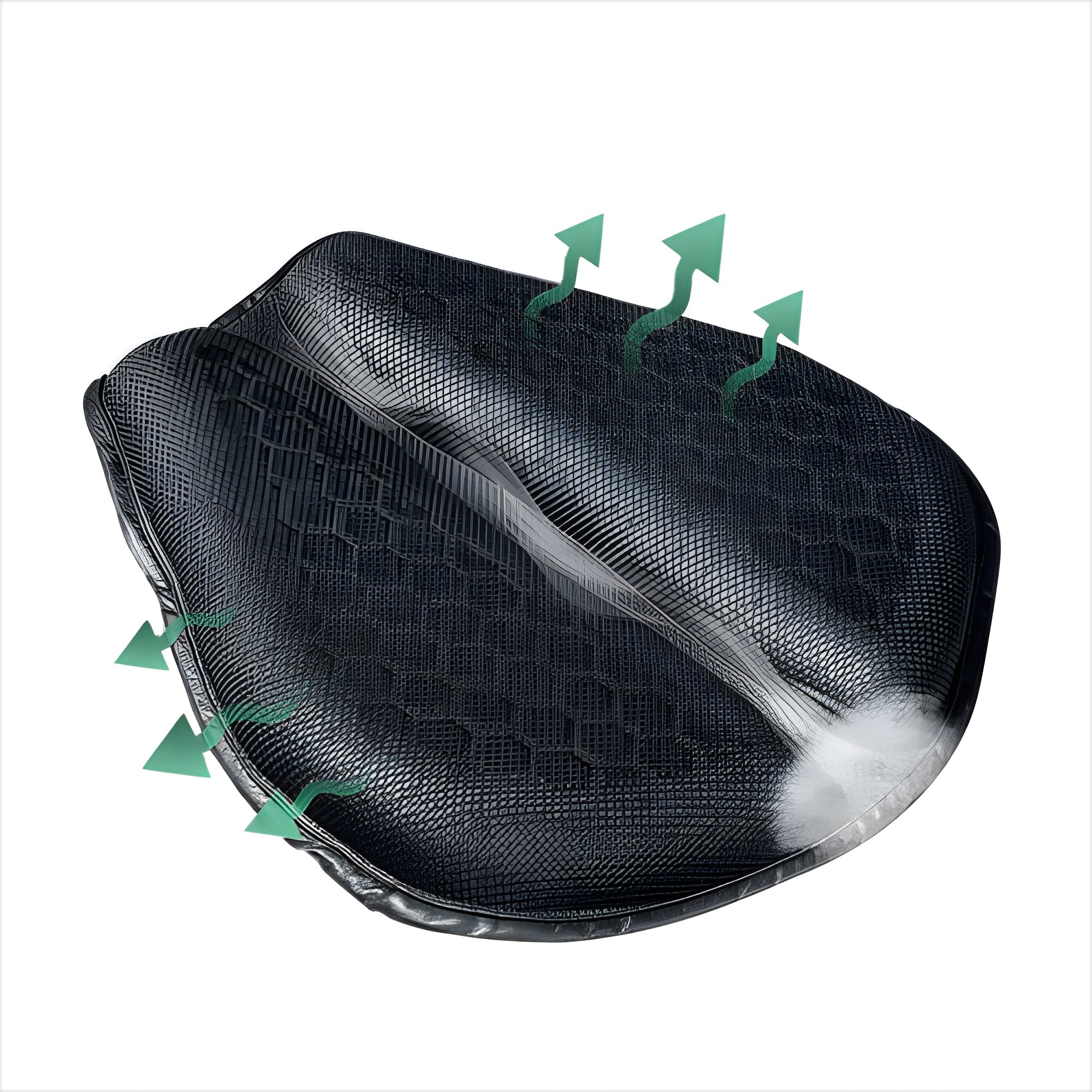 Gel Motorcycle Seat Cushion with Honeycomb Interior and Anti-Slip Base, Petal Design