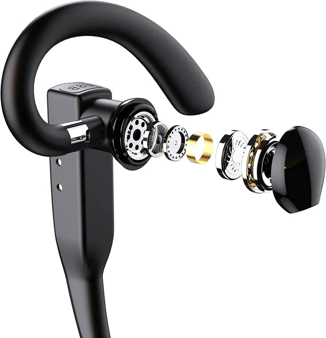 Wireless Bluetooth Headset with Dual Mic Noise Cancelling and 25-Hour Talk Time