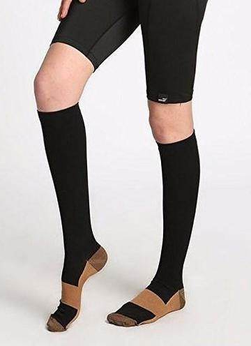 Compression Socks with Copper Infused Fabric and Graduated Pressure, 7 Pairs