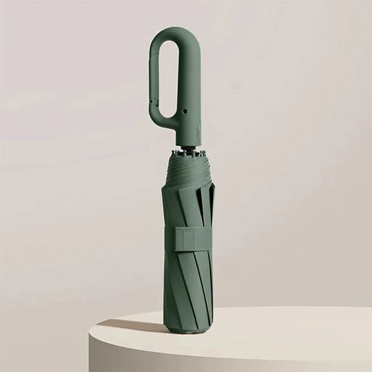 Automatic Compact Umbrella with Wind Resistant Frame and UPF50+ Protection