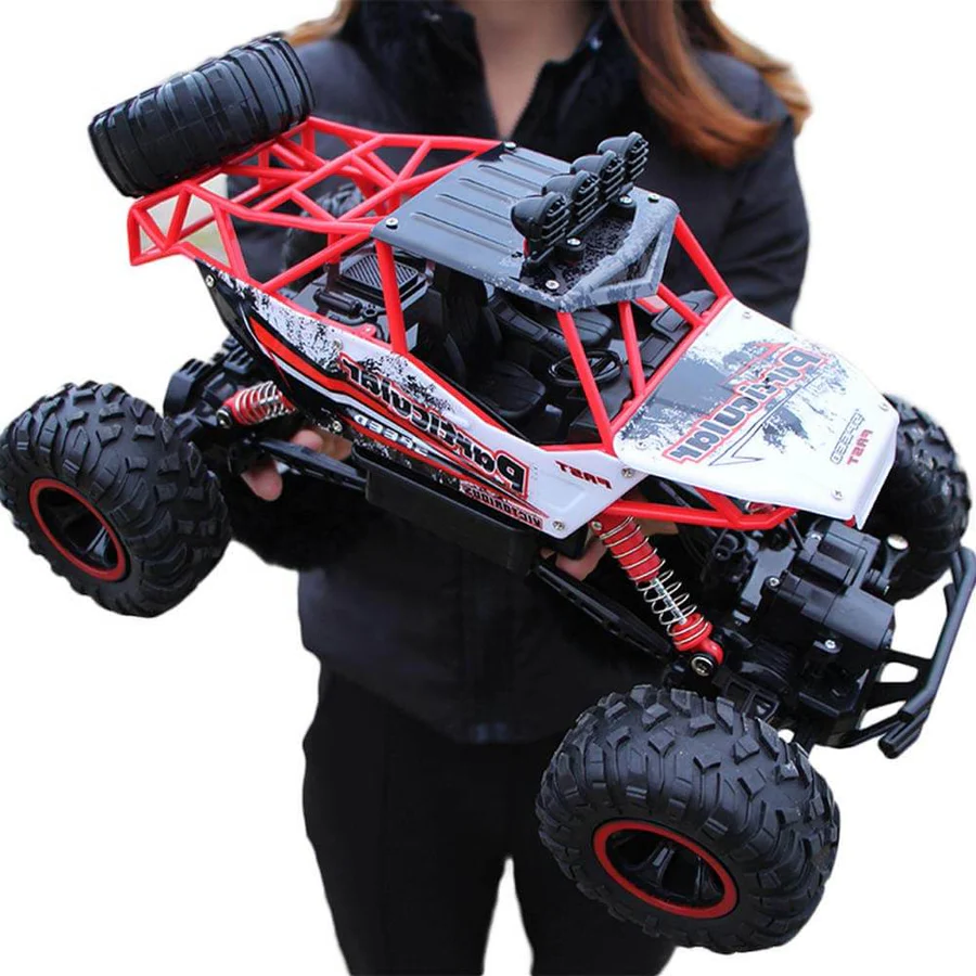 4WD Remote Control Truck with Dual Motors and Two Rechargeable Batteries