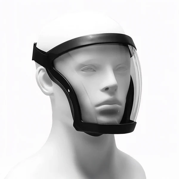 Protective Face Shield with Anti-Fog Coating and Detachable Filter, Adjustable Elastic Band