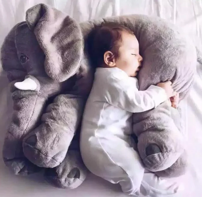 Soft Elephant Pillow for Babies with Huggable Design and Multiple Sizes