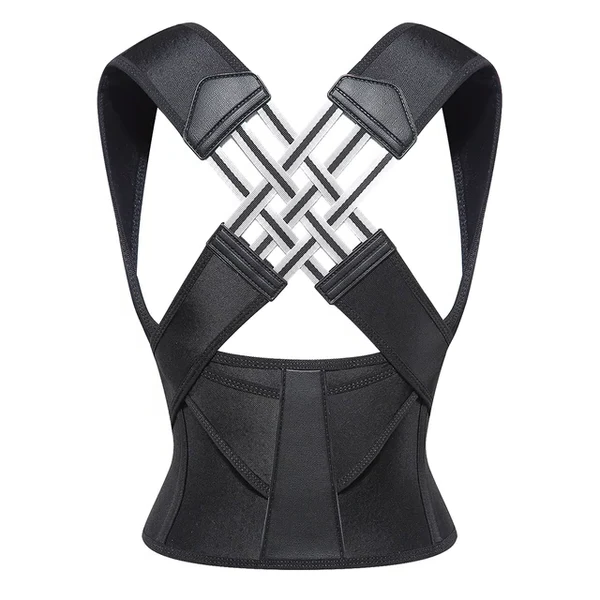 Posture Corrector Brace with Adjustable Straps and Neck Tension Relief, Upper Back Support