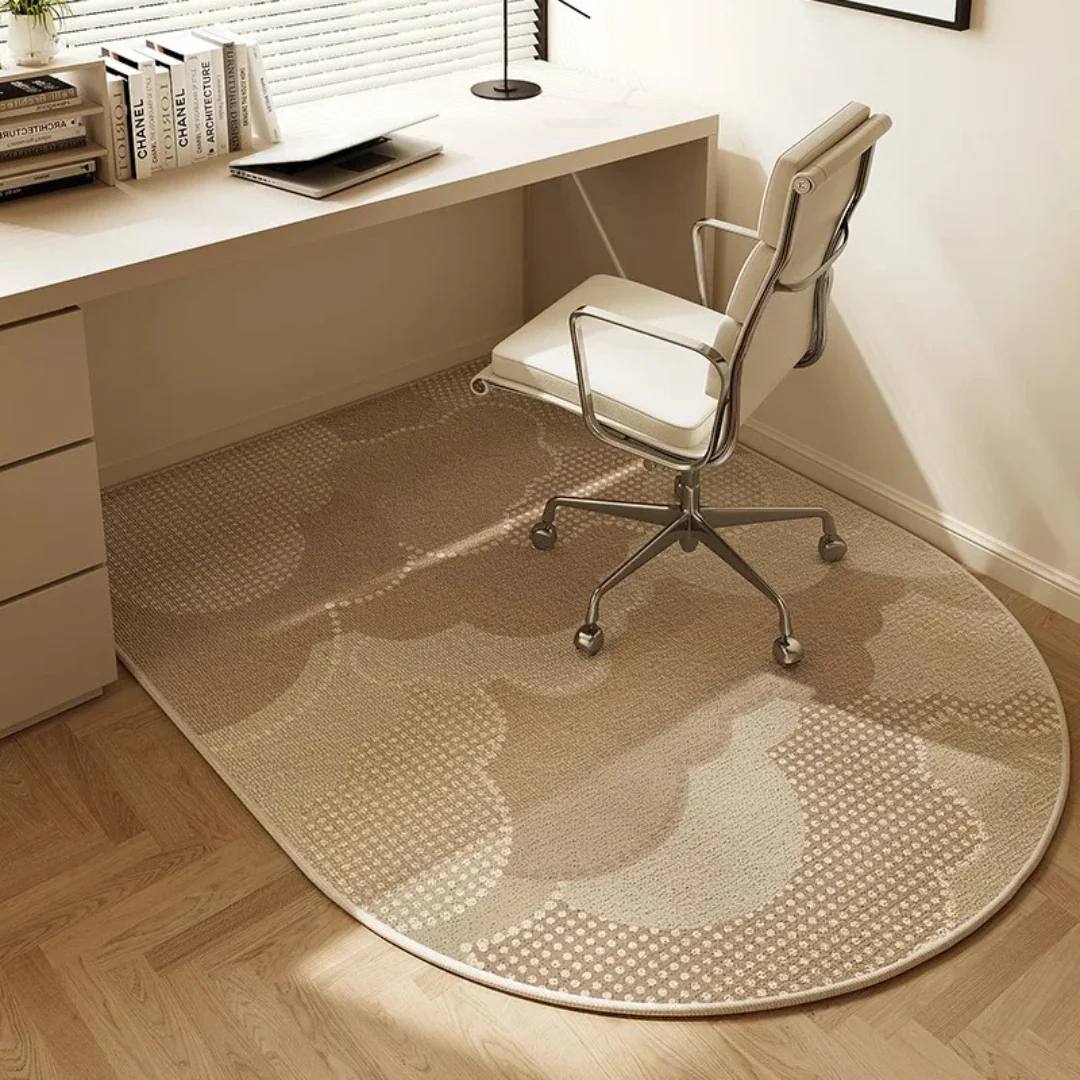 Office Chair Mat with Looped Fleece and Non-Slip Backing for Hard Floors and Carpet