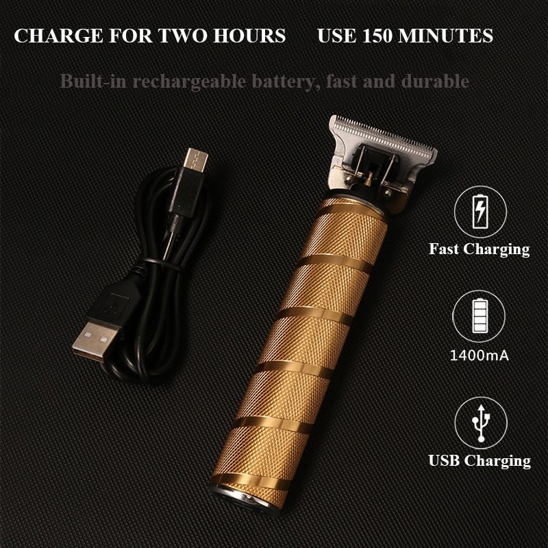 Cordless Hair Clipper Set with Ceramic Blades and Precision Trimmer, Foil Shaver