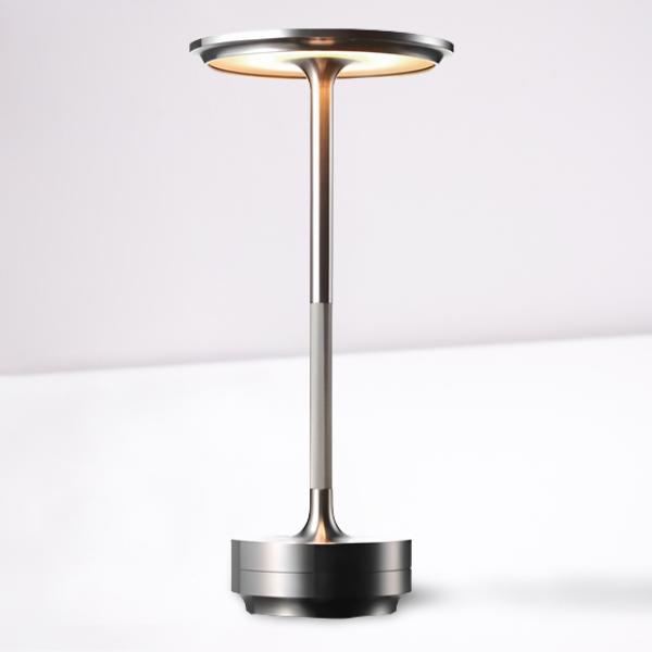 Touch Control Metal Desk Lamp with Four Brightness Stages and 150-Hour Battery