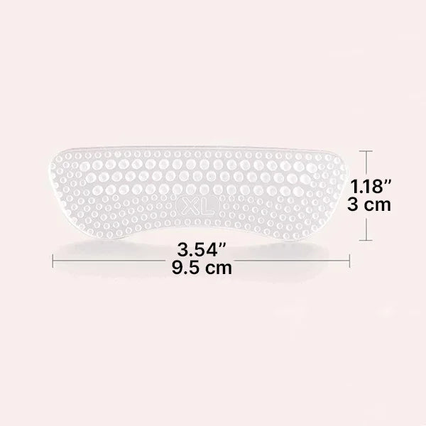 Heel Cushion Grips with Textured Surface and Impact Absorption